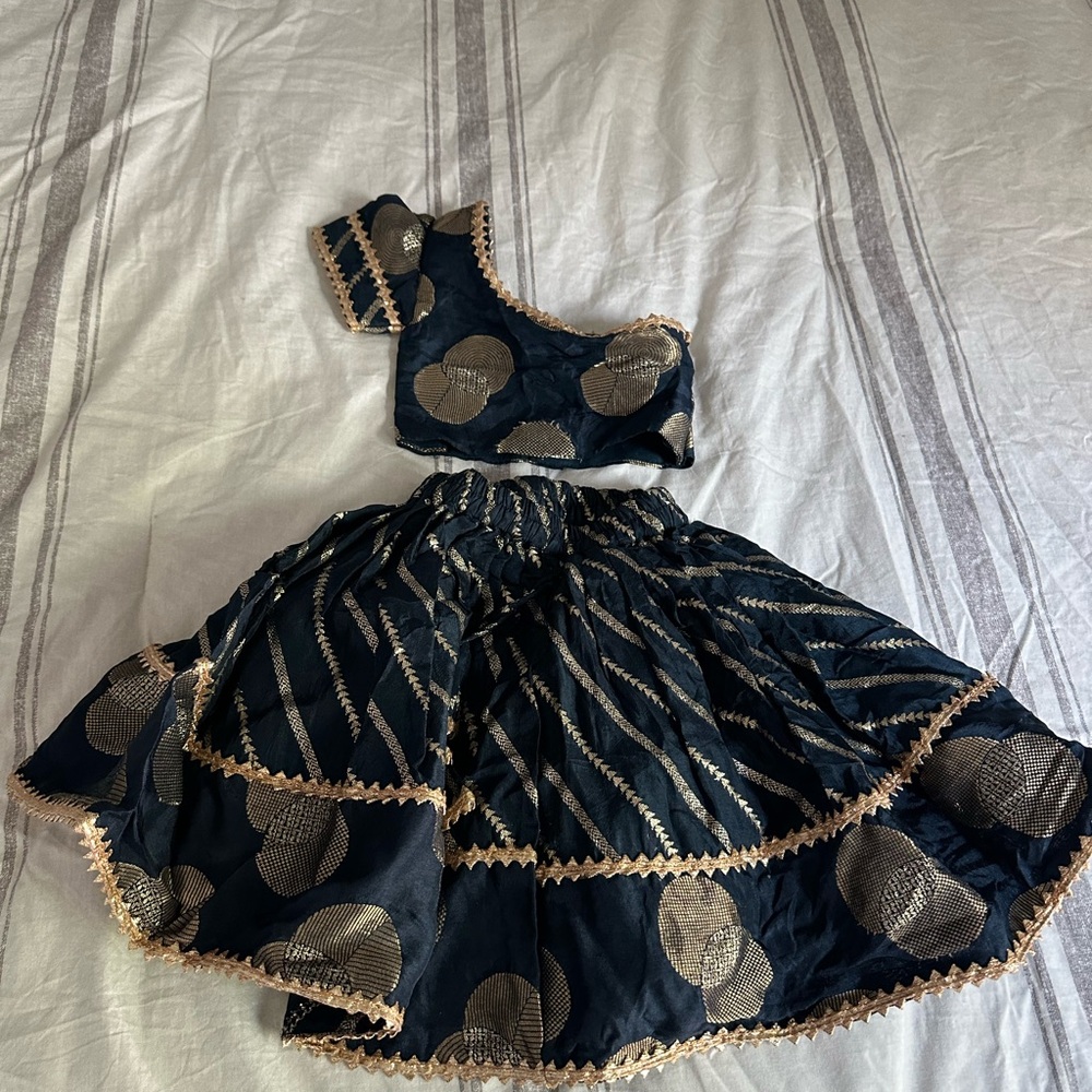 Indian Lehenga Skirt Set Baby